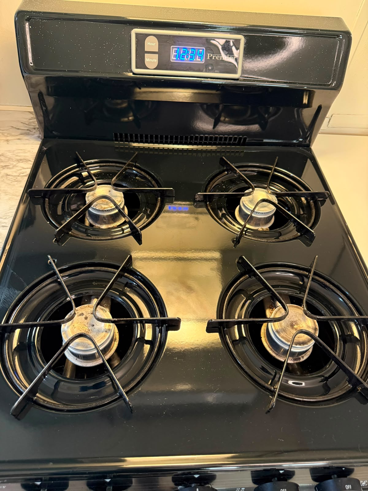 Spotless stove top